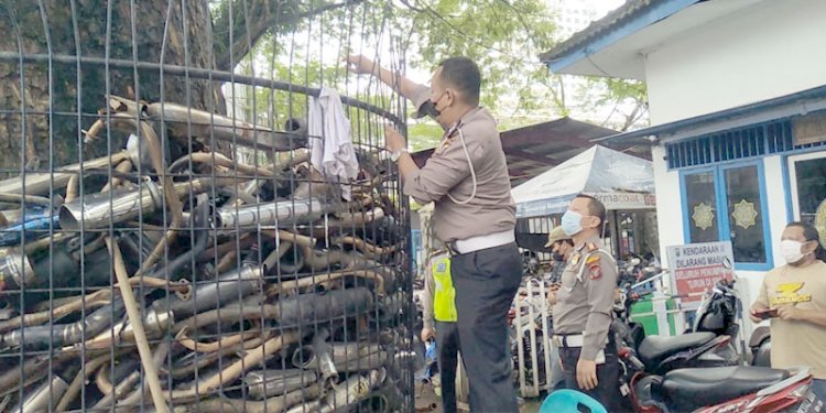 Heboh Penjualan Knalpot Blong Sitaan, Ini Penjelasan Kasat Lantas Polrestabes Medan