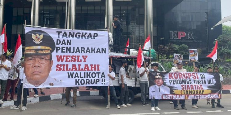 Demo di KPK, GARANSI dan AMPPUH Minta Wali Kota Pematangsiantar Ditangkap dan Dipenjarakan