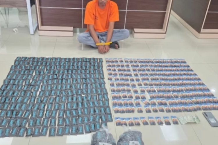 Polda Sumut Tangkap Kurir 668 Bungkus Pod Getar, Tujuannya Aceh Tamiang