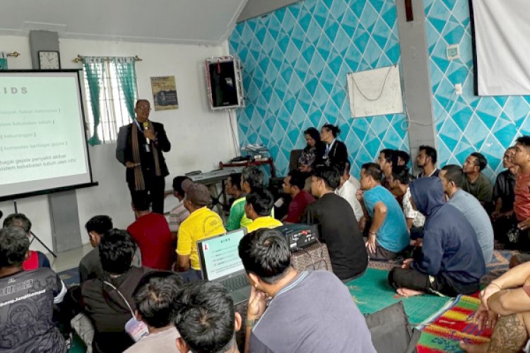Aksi Kepedulian, Komisi HIV AIDS dan NAPZA GBKP Edukasi Warga Binaan Rutan Kabanjahe