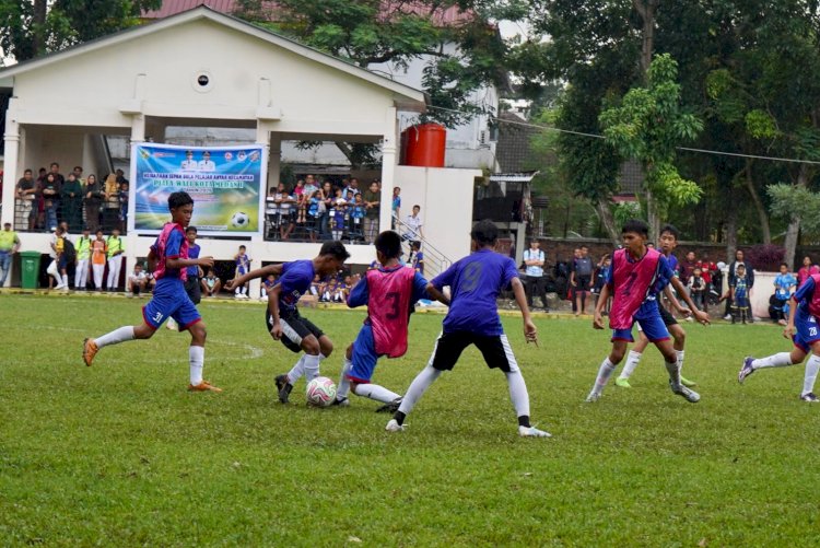 760 Pelajar Meramaikan Kejuaraan Sepak Bola Antarkecamatan di Medan