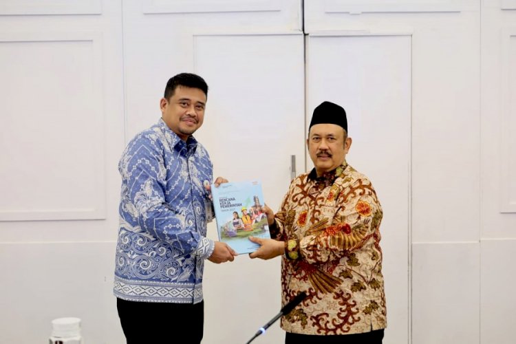 Bobby Nasution Minta Bappenas Dukung Lima Prioritas Pembangunan Sumut
