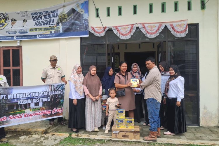 PT Mirabilis Tunggal Tualang dan Sri Timur kembali Salurkan CSR Untuk Kalangan Ibu Hamil di Langkat