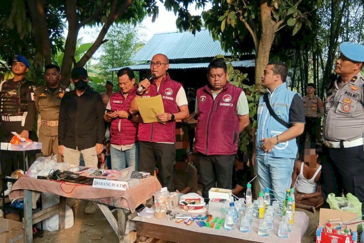 Digerebek Polda Sumut, Sarang Narkoba di Percut Ungkap 27 Orang Positif