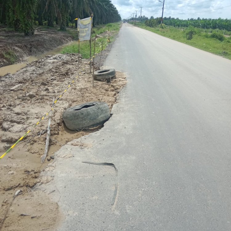 Jalan Sutami Asahan Rusak Parah, Rekanan Pipa Gas Janji Perbaiki