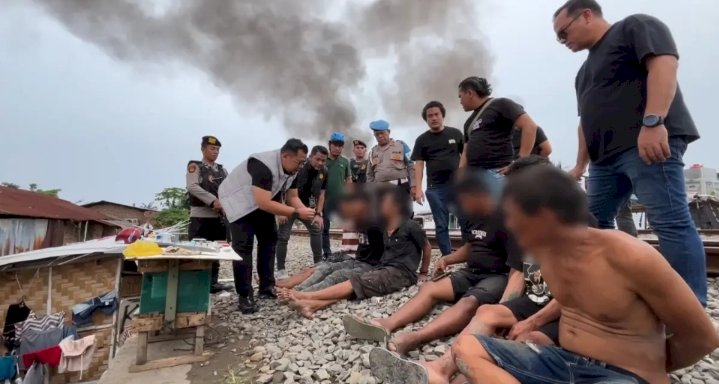 Sarang Narkoba di Rel Tembung Digerebek, Residivis Ikut Terciduk