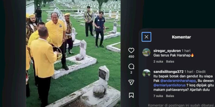 Sekretaris DPD Golkar Injak Makam Pahlawan Sambil 'Cengengesan', Ziarah Kubur Pengurus Golkar Sumut ke TMP jadi Sorotan