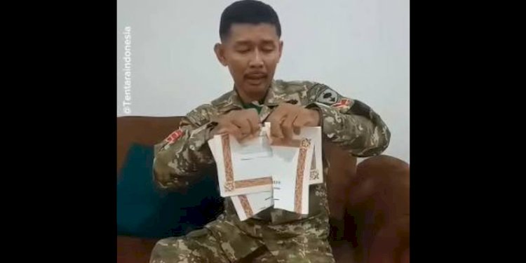 Ini Penjelasan Kodam XIV/Hasanuddin Soal Kopka Arsyad Sobek Piagam Satya Lencana Gegara Kecewa