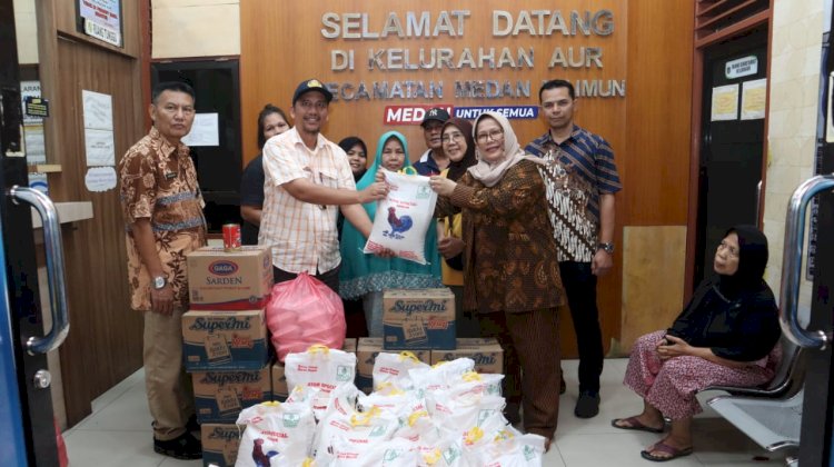 PTPN IV Salurkan Sembako untuk Korban Banjir di Hamdan dan Aur