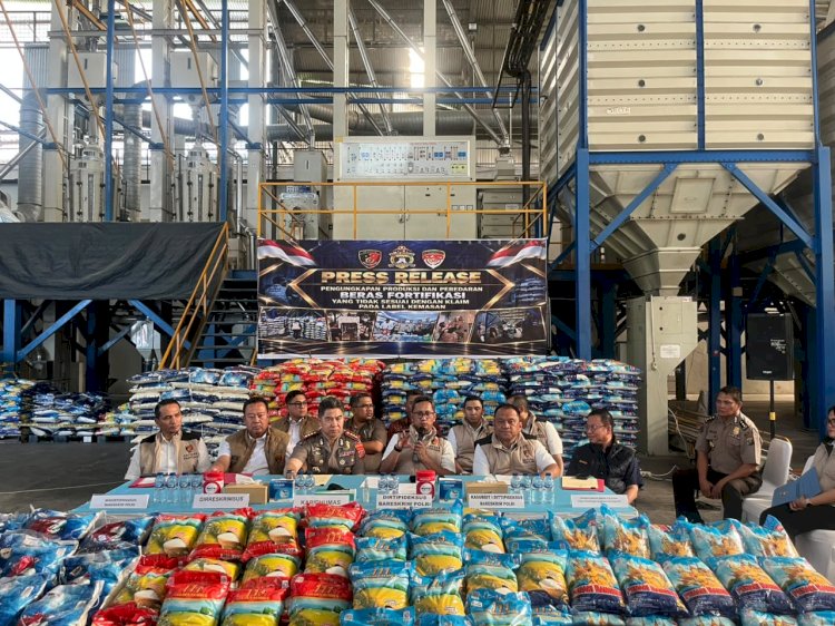 Polisi Bongkar Dugaan Kecurangan Beras Fortifikasi di Deliserdang, Produksi Capai Rp14,1 Miliar